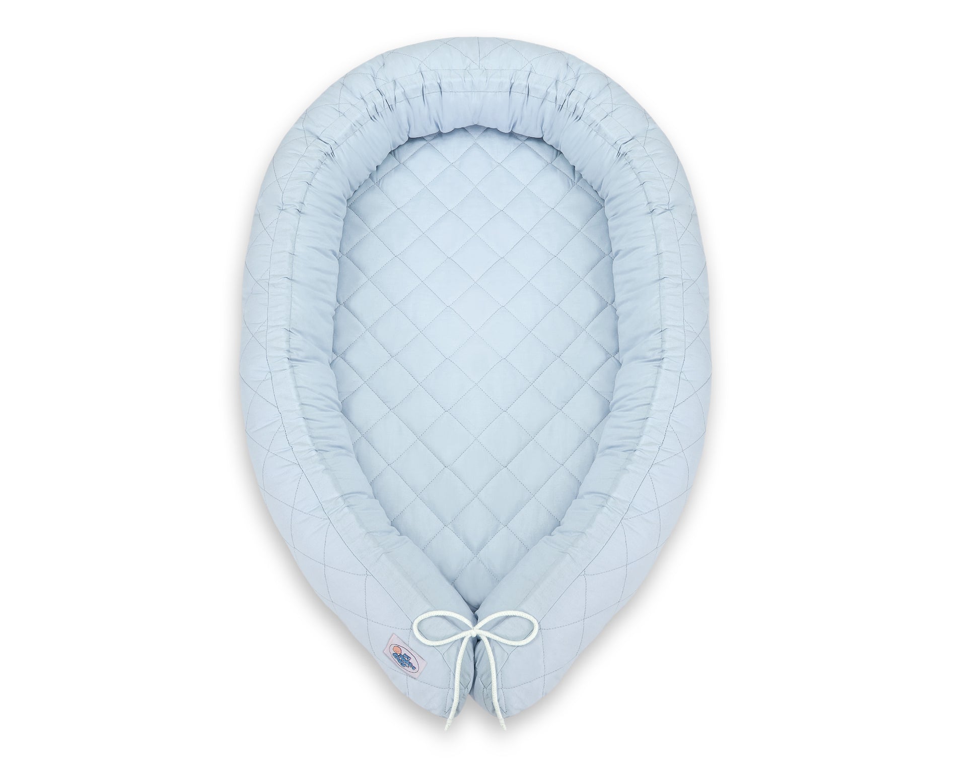 2-in-1 - baby nestje quilted - snake kussen bumper - blue – afbeelding 6