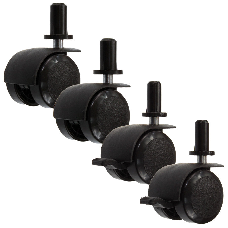 Baby cot castors - set black 4 pcs – afbeelding 1