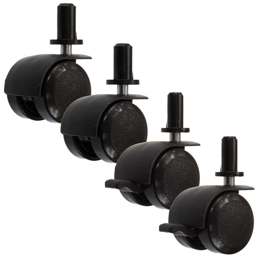 Baby cot castors - set black 4 pcs – afbeelding 1