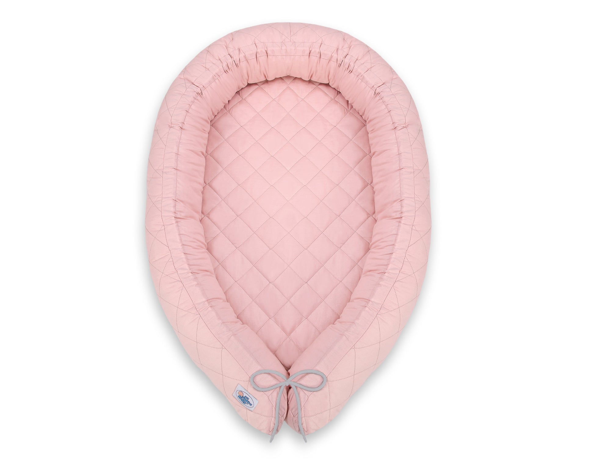 2-in-1 - baby nestje quilted - snake kussen bumper - pastel pink – afbeelding 6