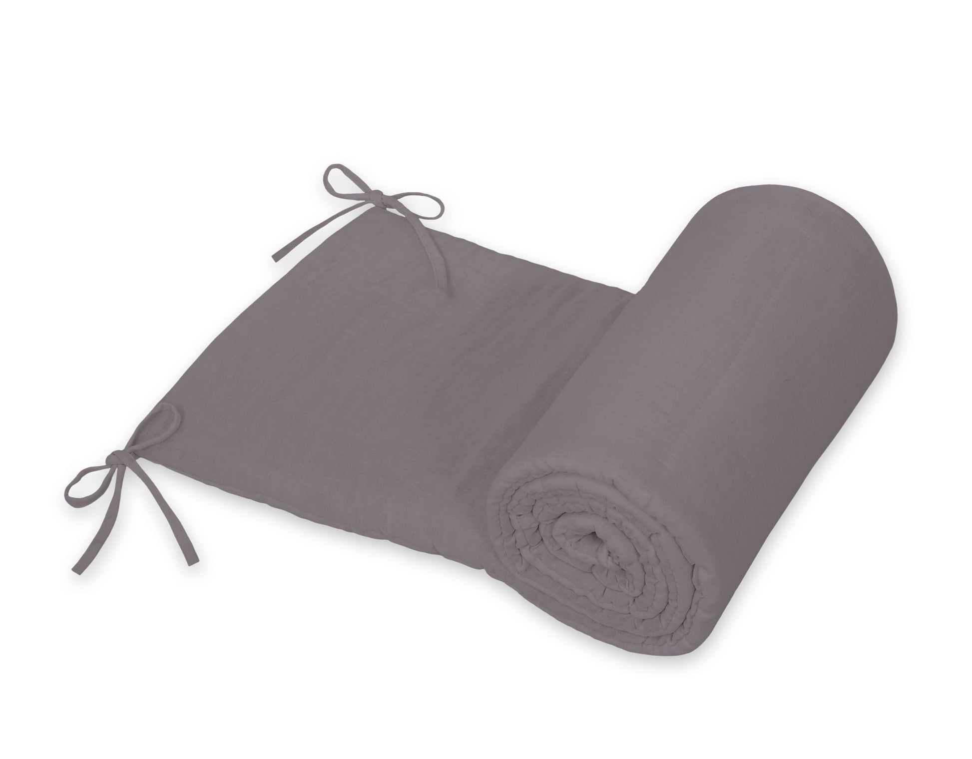 Universal hydrofiel cot bumper 180x30 cm - anthracite – afbeelding 1