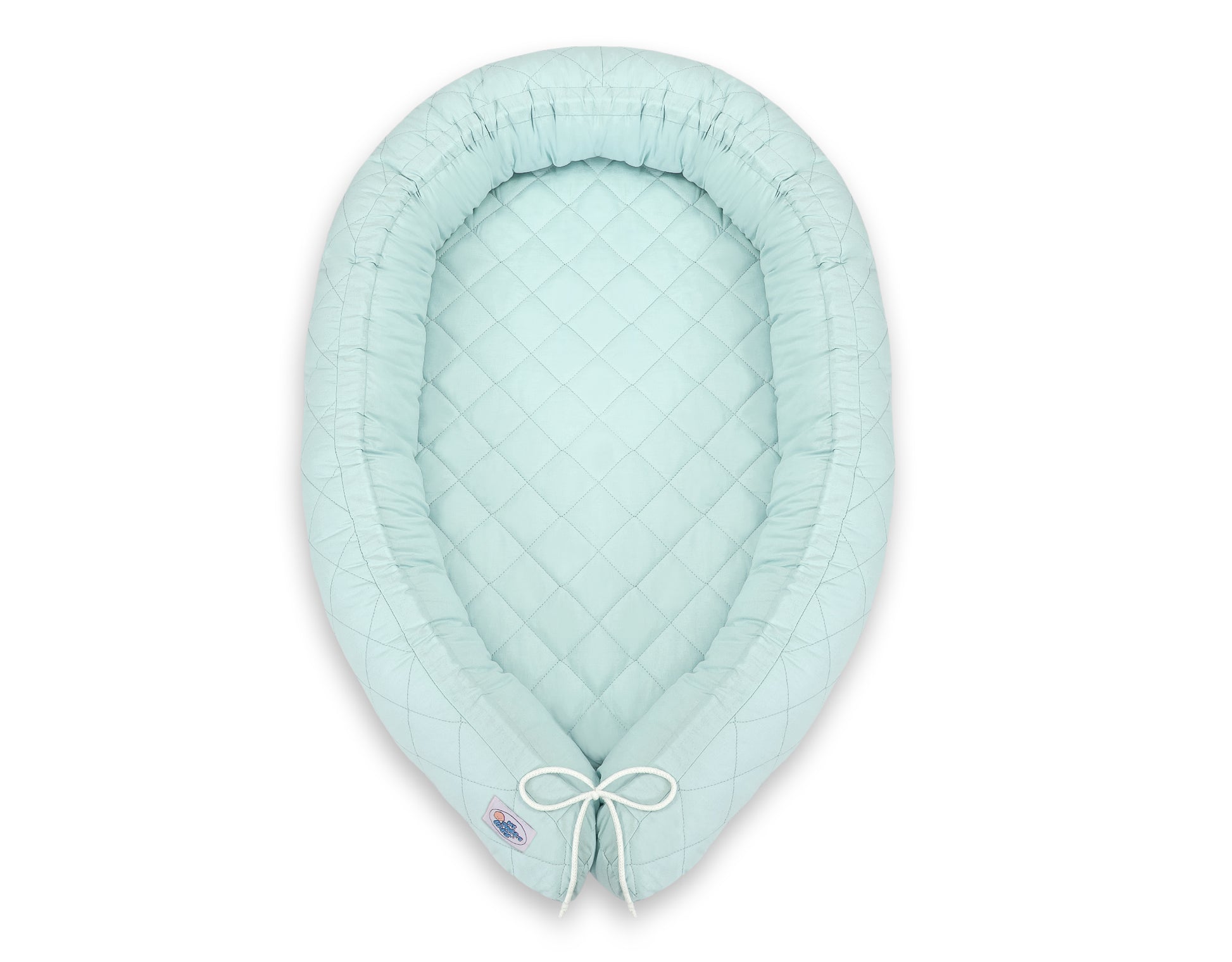 2-in-1 - baby nestje quilted - snake kussen bumper - mint – afbeelding 6