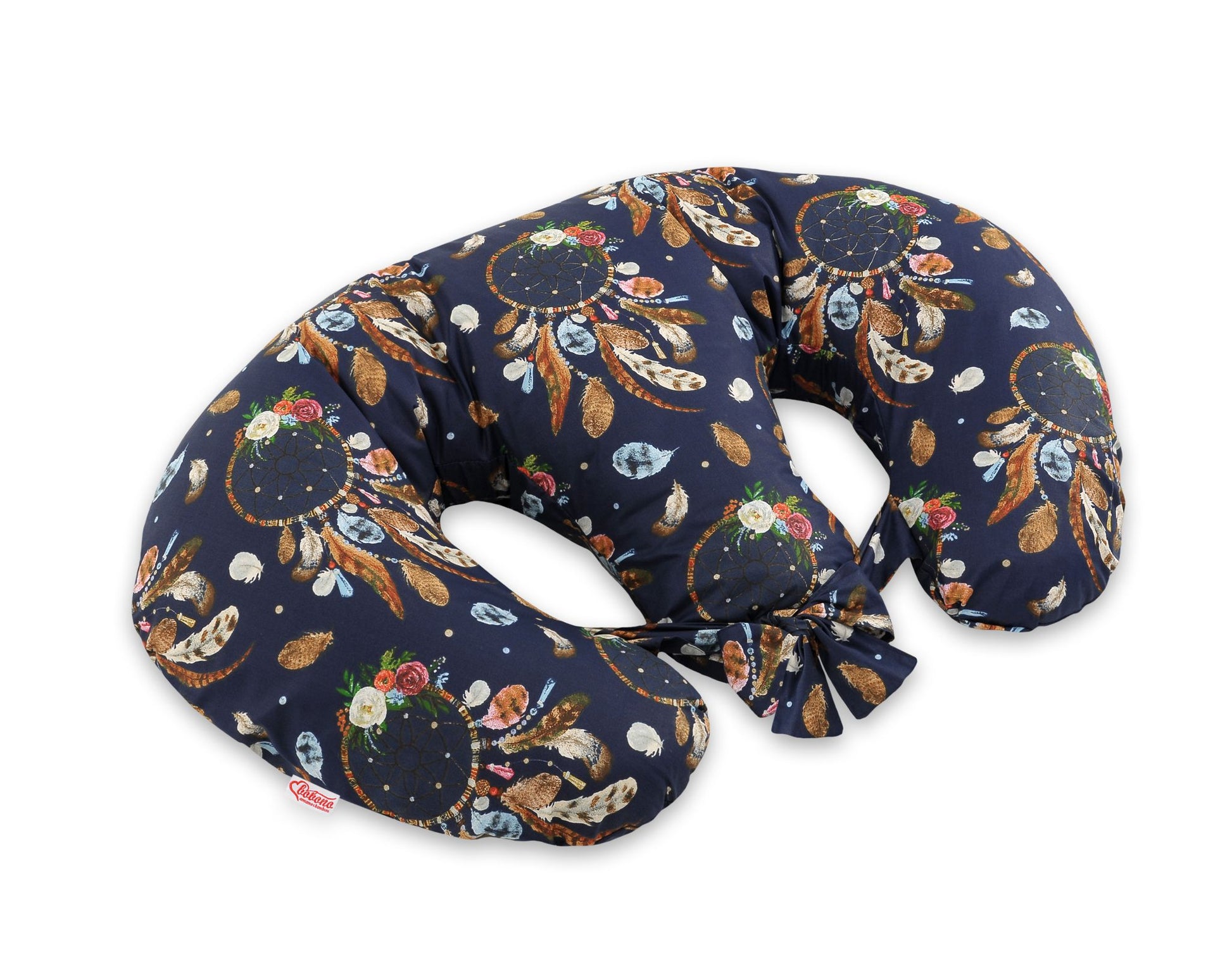 Twin nursing kussen, Breastfeeding Croissant kussen, removable, Hands-Free Feeding- dream catchers – afbeelding 4