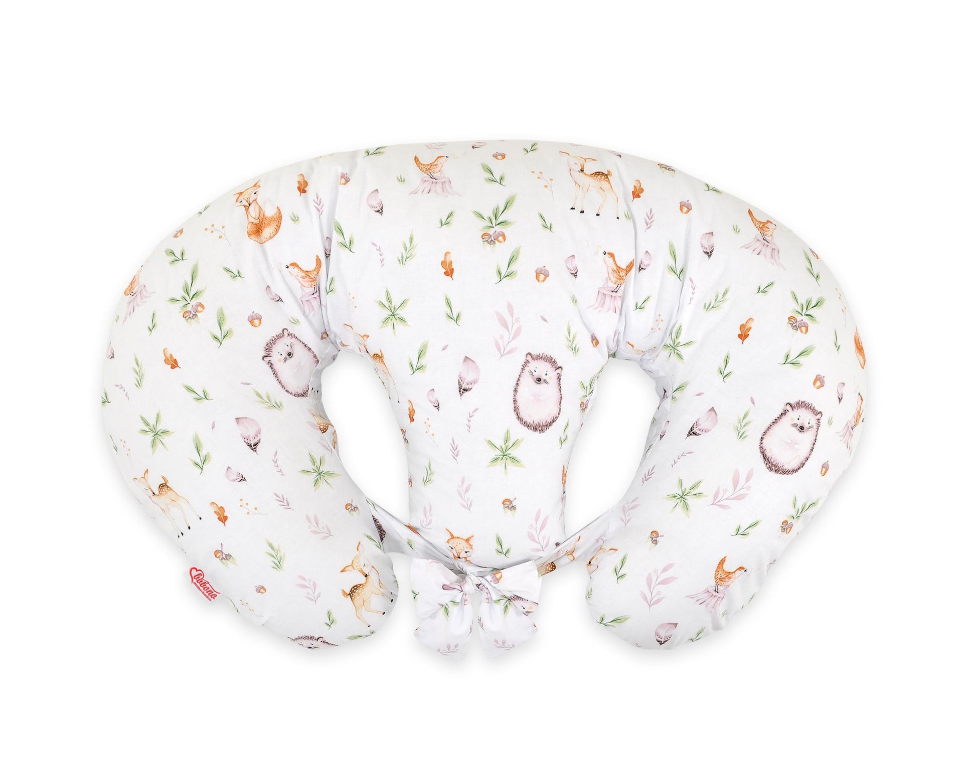 Twin nursing kussen, Breastfeeding Croissant kussen, removable, Hands-Free Feeding- forest softness – afbeelding 3