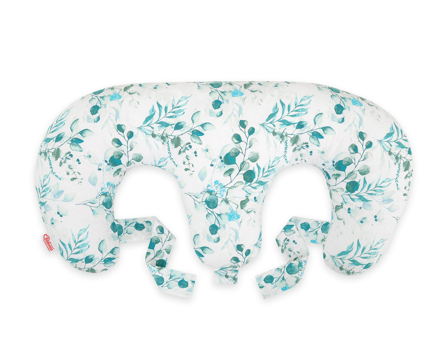 Twin nursing kussen, Breastfeeding Croissant kussen, removable, Hands-Free Feeding- eucaliptus mint – afbeelding 2