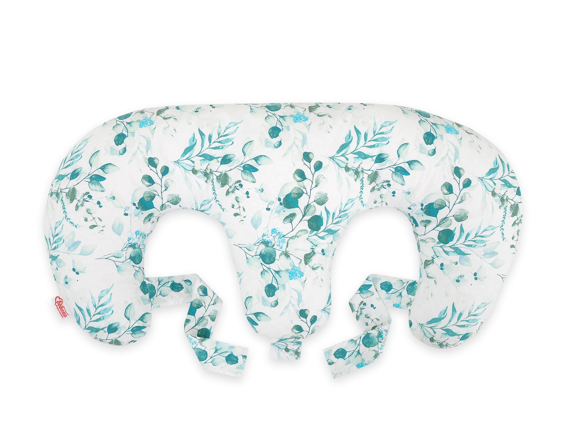 Twin nursing kussen, Breastfeeding Croissant kussen, removable, Hands-Free Feeding- eucaliptus mint – afbeelding 2