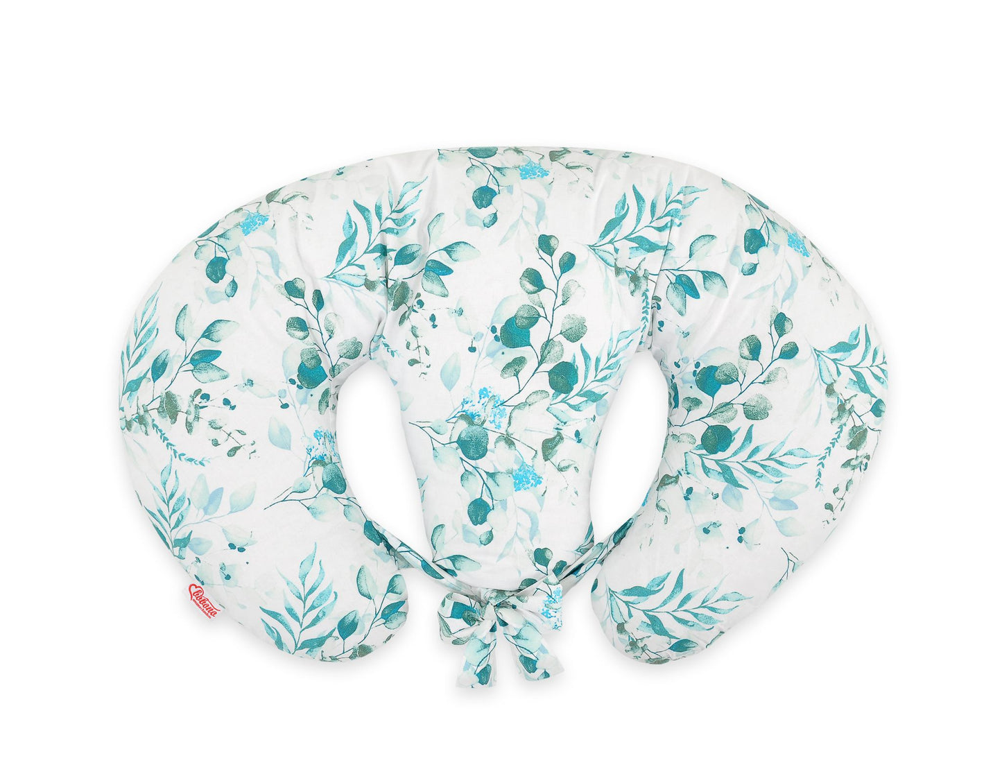 Twin nursing kussen, Breastfeeding Croissant kussen, removable, Hands-Free Feeding- eucaliptus mint – afbeelding 3