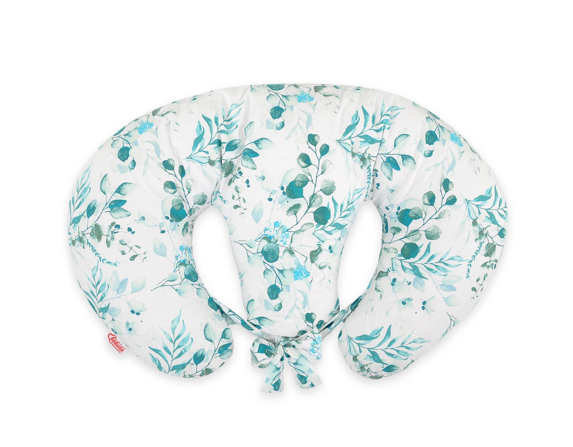 Twin nursing kussen, Breastfeeding Croissant kussen, removable, Hands-Free Feeding- eucaliptus mint – afbeelding 3