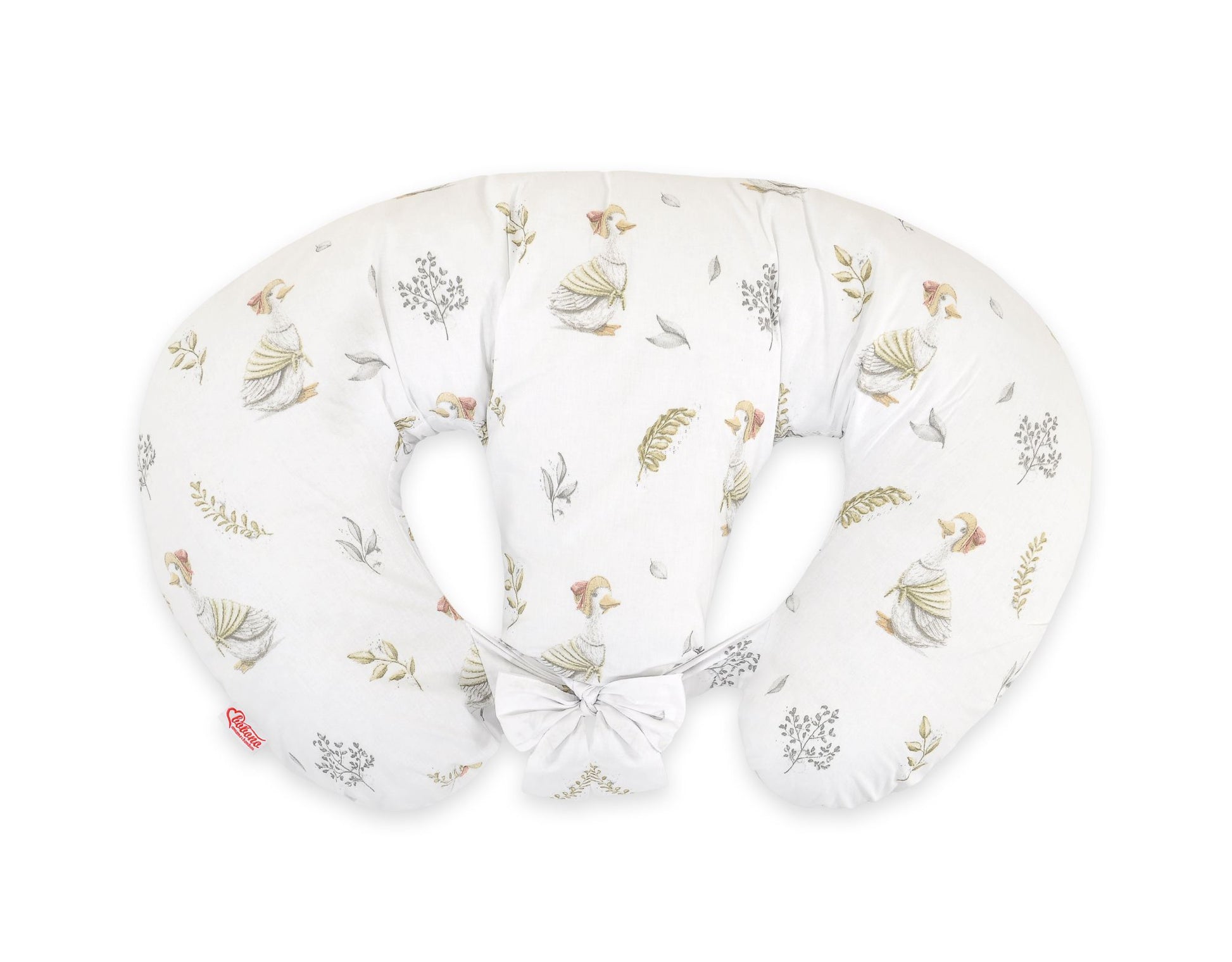 Twin nursing kussen, Breastfeeding Croissant kussen, removable, Hands-Free Feeding- gooses – afbeelding 3