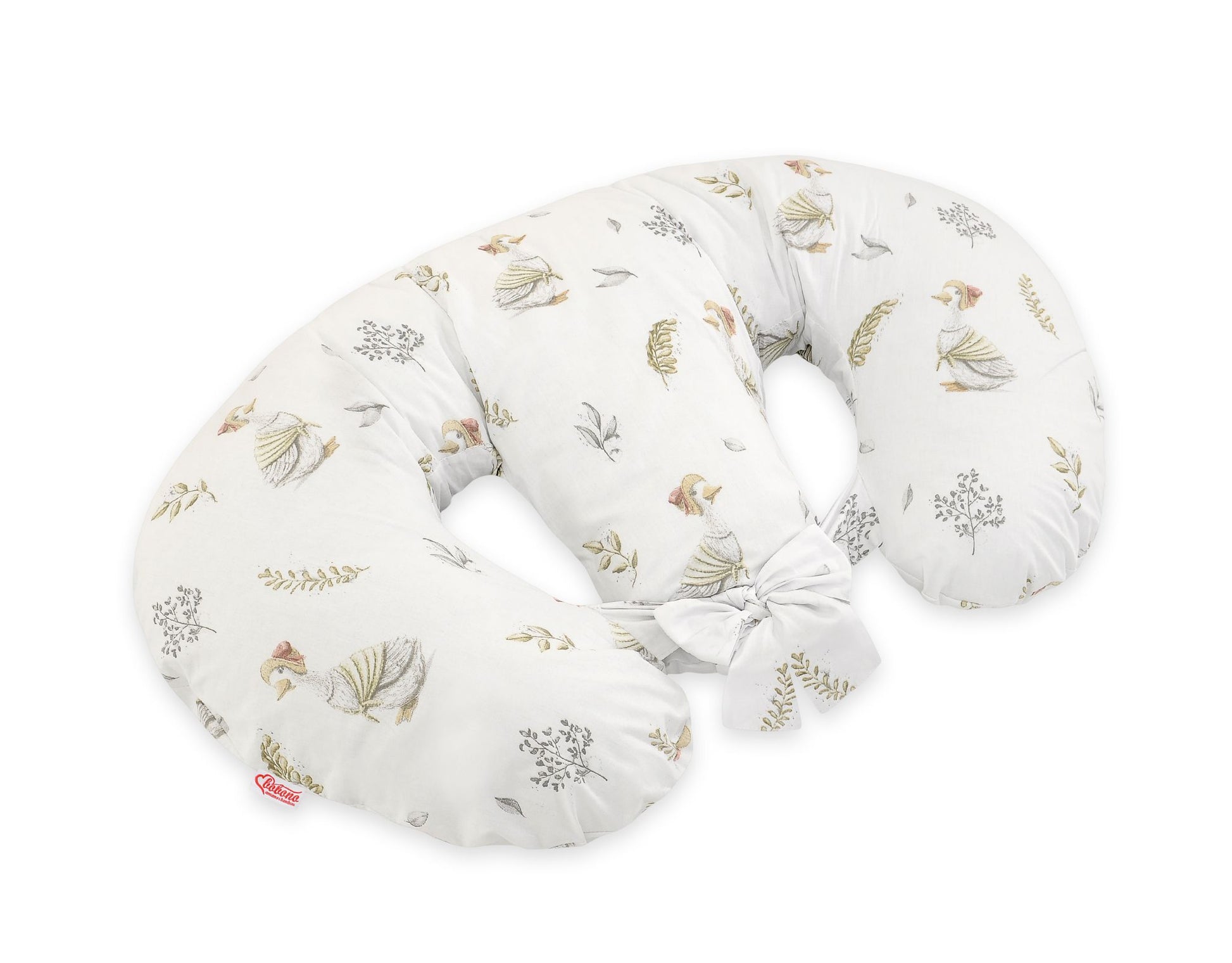 Twin nursing kussen, Breastfeeding Croissant kussen, removable, Hands-Free Feeding- gooses – afbeelding 4
