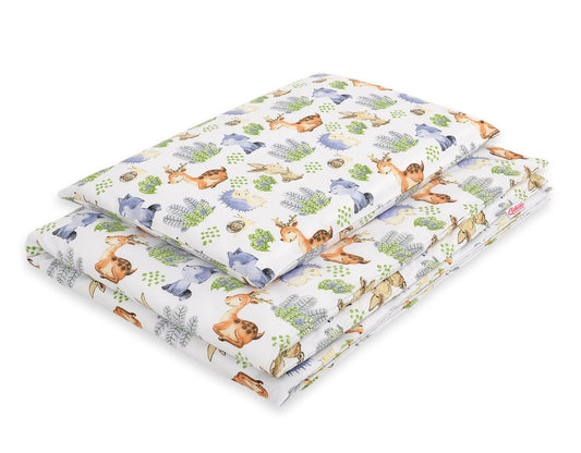Baby cotton bedding set 2-pcs 120x90 cm- Forest Adventure – afbeelding 1