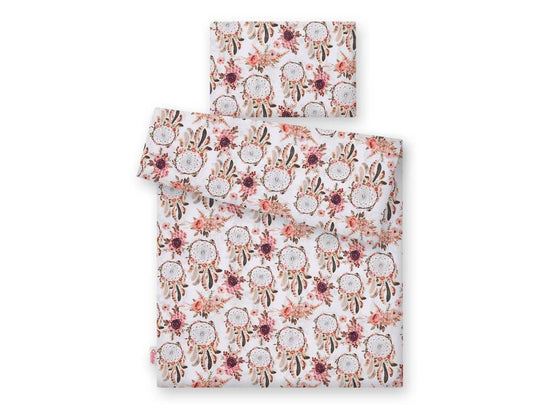 Baby cotton bedding set 2-pcs 120x90 cm- flower dream catchers – afbeelding 2