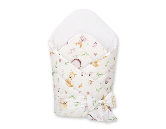 Baby nestje 2in1 with stiffening with bow - forest softness – afbeelding 1