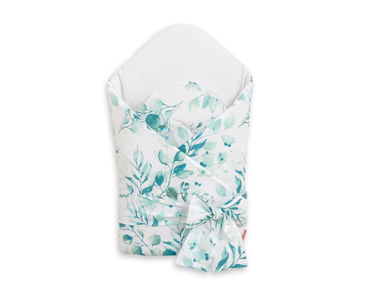 Baby nestje 2in1 with stiffening with bow - eucaliptus mint – afbeelding 1