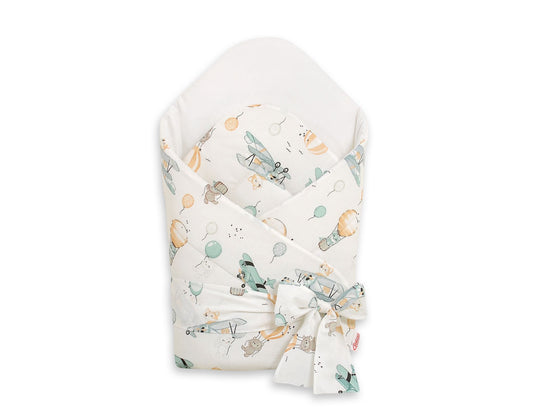 Baby nestje 2in1 with stiffening with bow - sky adventure – afbeelding 1