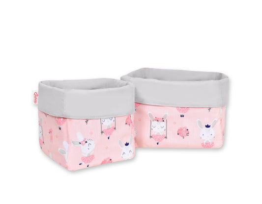 Set of 2 storage baskets - ballerinas pink/powder pink – afbeelding 1